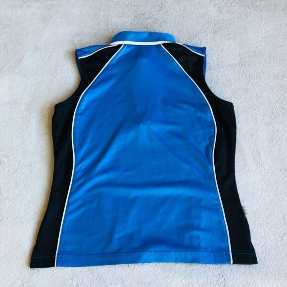 Astra Classic Women’s 1/4 Zippered Collared Sleeveless Golf Shirt - Picture 7 of 9